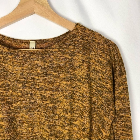 Boutique Pomelo Yellow Orange Twist Front Knit Long Sleeve XL - Picture 3 of 4